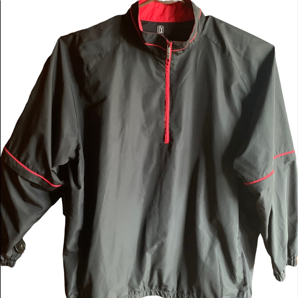 Black PGA Tour Windbreaker Size XXL